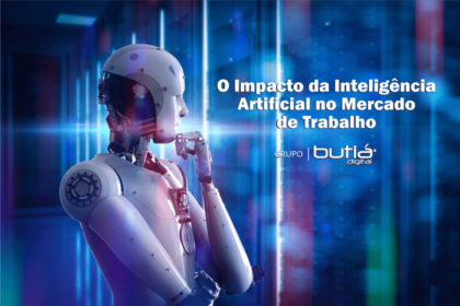 Infográfico mostra projeções de bilionários sobre semana de trabalho reduzida por IA com ícones de relógio e gráfico de mercado trilionário