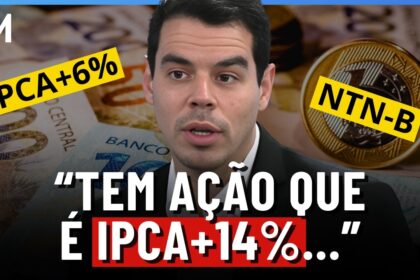Gráfico comparando rentabilidade de títulos IPCA+6,5%, prefixado 12% e CDI com linha de inflação implícita