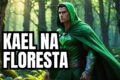 Vista aérea da Amazônia Legal com floresta preservada e áreas de alerta de desmatamento