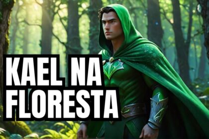 Vista aérea da Amazônia Legal com floresta preservada e áreas de alerta de desmatamento