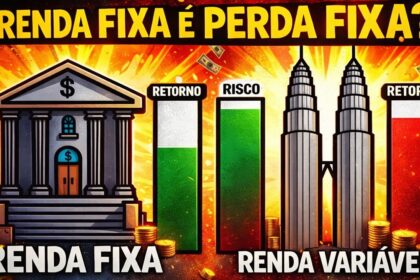Gráfico comparativo: renda fixa IPCA+ 10,5x vs Ibovespa 5,3x em 20 anos