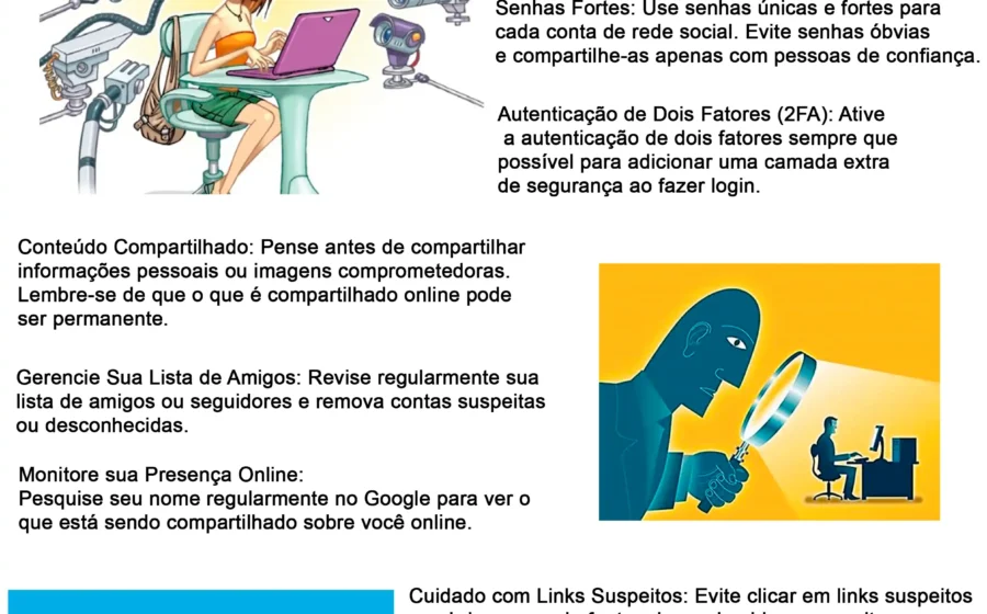 Pais monitorando smartphone de criança com ícones de redes sociais e símbolo legal da Lei 15.211/2025 sobre controle parental obrigatório