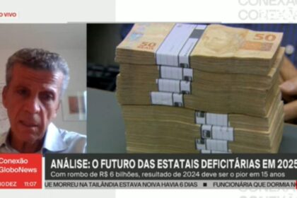 Urna eletrônica brasileira com logotipo do TSE e bandeira do Brasil ao fundo, simbolizando segundo turno decisivo para estatais
