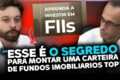 Gráfico comparativo de taxas e rentabilidade líquida de fundos imobiliários