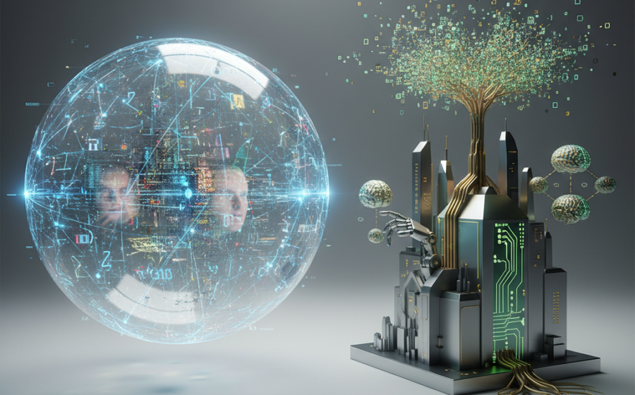 Caroline Yokomizo da Deloitte analisa gráfico de investimentos em data centers de IA com projeção de US$ 2,1 trilhões até 2028