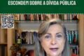 Gráfico da dívida pública brasileira com juros recordes e manifesto de 50 economistas