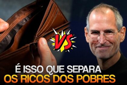 Investidor analisando gráfico de risco-retorno de fundos de renda fixa com lupa