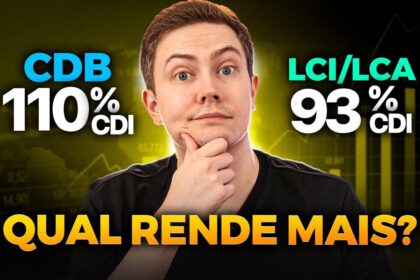 Gráfico comparativo LCI 93% CDI vs CDB mostra diferença de rendimento em 6 anos