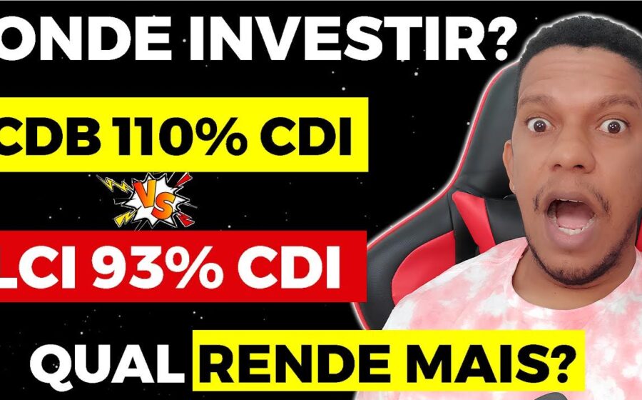 Gráfico comparando rendimento real de LCI 93% CDI versus CDI acumulado em 6 anos