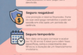 Mulher segurando documento de seguro de vida com cobertura para doenças graves, planejamento financeiro