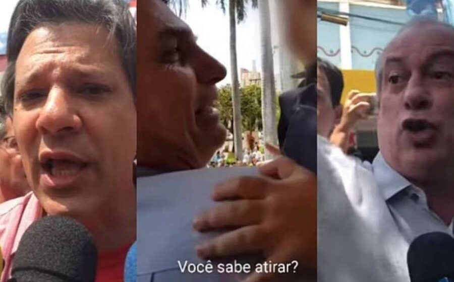Entregadores de aplicativo em motos aguardando pedidos em rua urbana brasileira