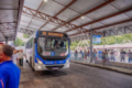 Terminal rodoviário vazio em João Pessoa no 2º turno, eleitores aguardando ônibus inexistentes