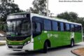 Ônibus vazio em ponto de parada na zona leste de São Paulo durante segundo turno das eleições