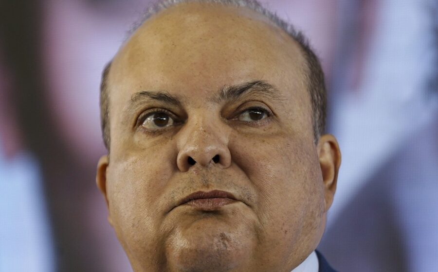 Governador Ibaneis Rocha e logotipo do BRB sob investigação da Polícia Federal