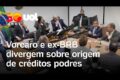 Sede do BRB em Brasília com documento da PF sobre investigação de créditos podres
