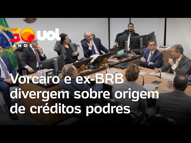 Sede do BRB em Brasília com documento da PF sobre investigação de créditos podres