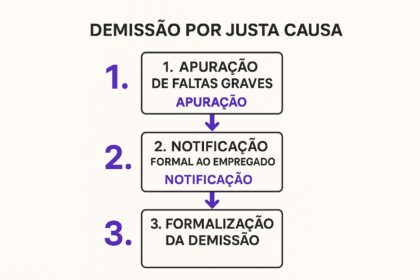 Pastor evangélico segurando pilha de atestados médicos com tribunal ao fundo simbolizando demissão por justa causa