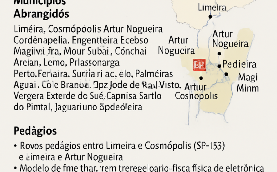 Praça de pedágio da Rota Mogiana com veículo passando por cabine automática com tag