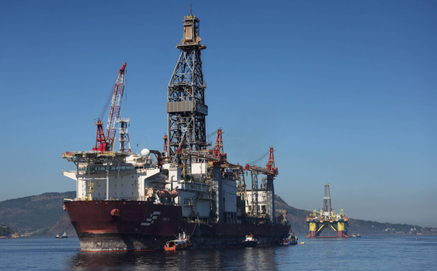 Plataforma de perfuração offshore Petrobras na Foz do Amazonas, bloco FZA-M-59