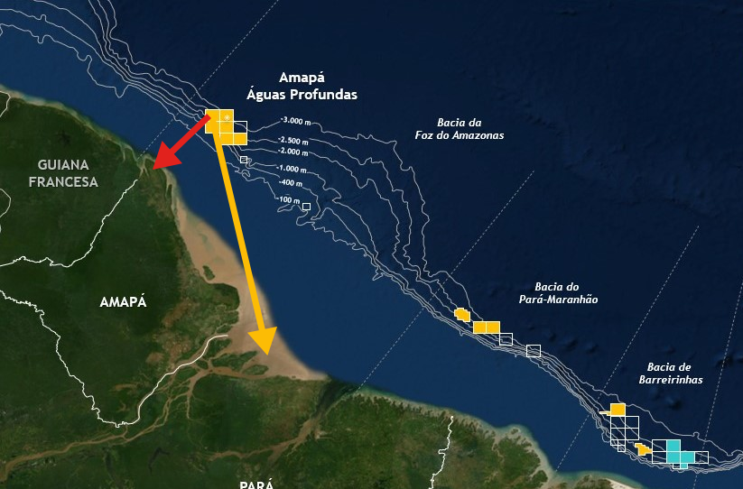 Plataforma de petróleo da Petrobras no mar com gráfico de ações subindo representando valor recorde de R$ 700 bi