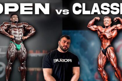 Rafael Brandão fisiculturista posa mostrando físico musculoso transição Open Classic Physique