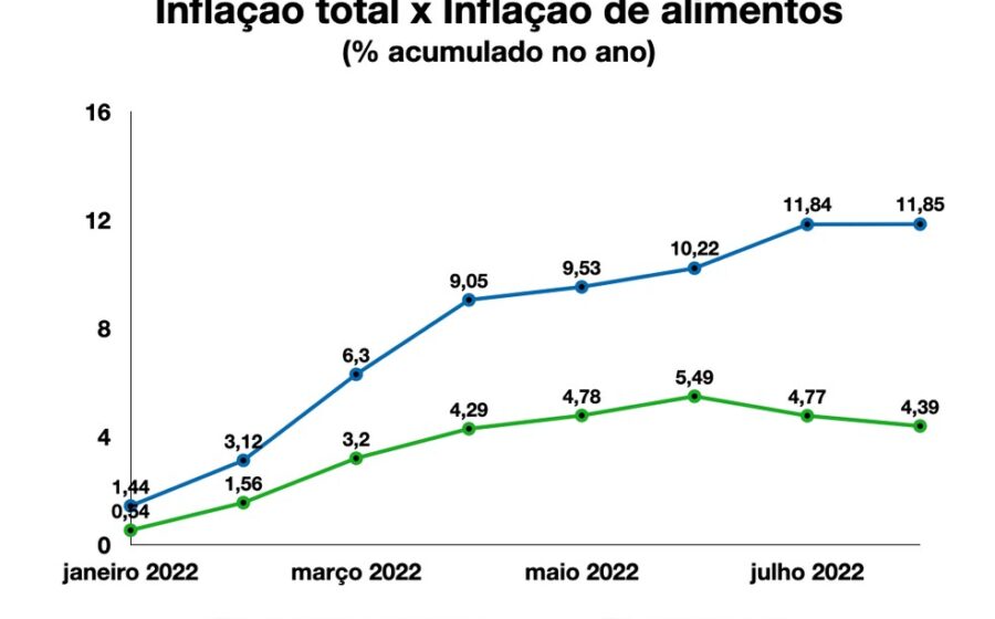 Gráfico mostra poder de compra de alimentos no Brasil: alta de 11% desde 2022, mas 13% abaixo do pré-pandemia