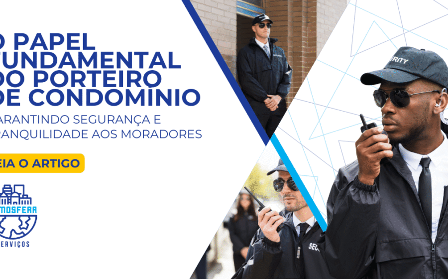 Porteiro em portaria de condomínio controlando acesso de moradores e visitantes