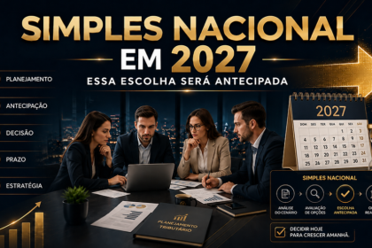 Relógio e calendário marcam prazo sexta-feira 30 para escolha do Simples Nacional na reforma tributária 2027