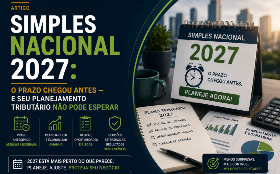 Calendário com data 30 de janeiro destacada, simbolizando prazo final para opção do Simples Nacional na reforma tributária