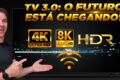 Logotipo da EBC sobre fundo de transmissão digital simbolizando investimento de R$ 23 mi em TV 3.0