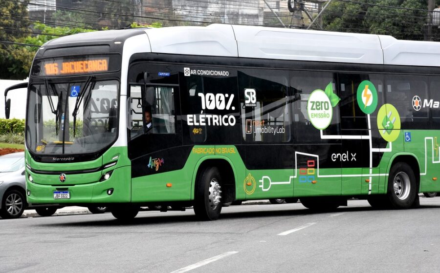 Linhas de transmissão de alta tensão ao pôr do sol representando leilões de energia de R$ 50 bilhões com tecnologia VSC