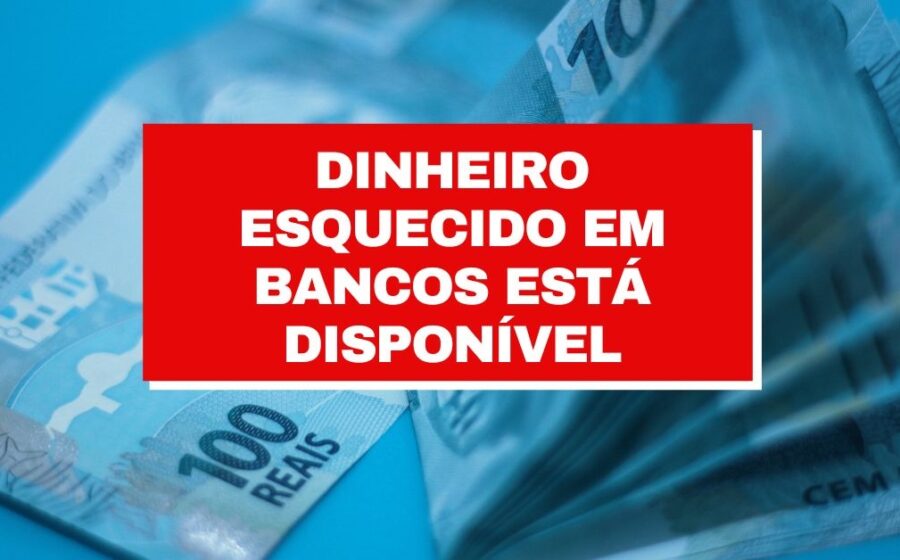 Ilustração de dinheiro esquecido em contas bancárias com celular mostrando consulta ao sistema Valores a Receber do Banco Central