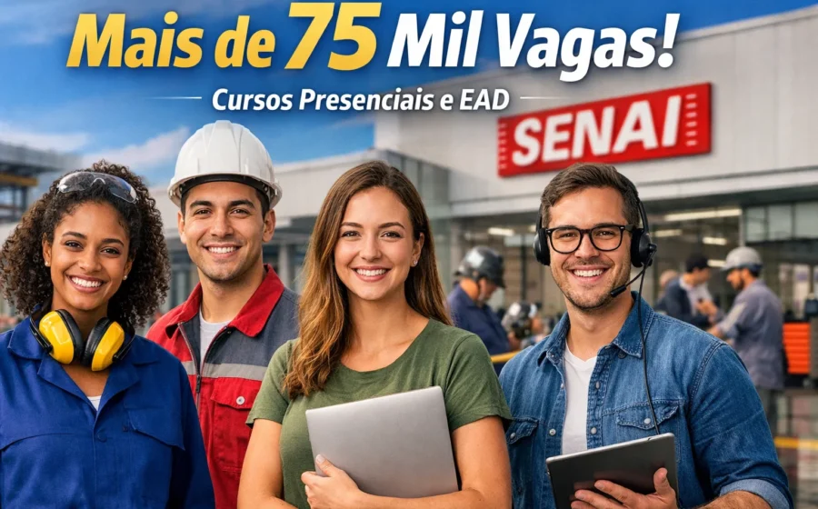 Estudantes diversos em sala de aula moderna aprendendo habilidades profissionais em cursos gratuitos da Prefeitura do Recife