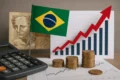Gráfico dual: renda crescente vs. espaço fiscal colapsando no Brasil 2026