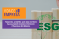 Executivos em reunião corporativa discutem manifesto DEI enquanto gráficos mostram queda de investimentos ESG