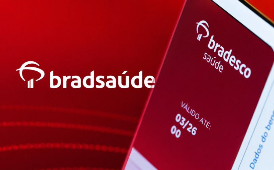 Gráfico de ações SAUD3 da BradSaúde mostra alta de 4,22% para R$ 16,07 com dividendos de R$ 1 bilhão