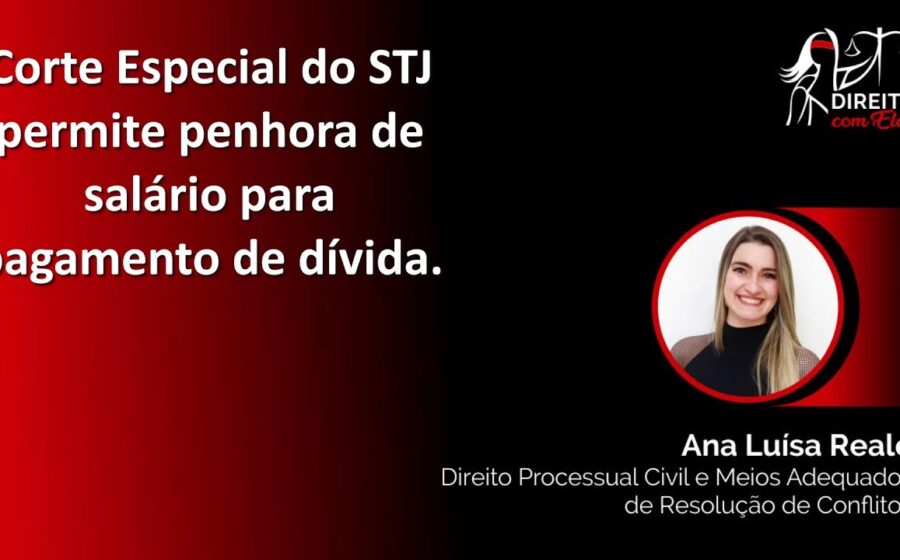 Gavel de juiz sobre contracheque com parte do salário retida para pagamento de dívida