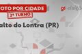 Mapa das seis seções eleitorais de Salto do Lontra com resultados do 2º turno 2026