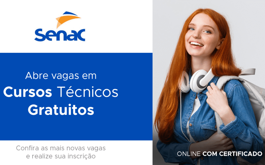 Estudantes do Senac Campo Grande em sala de aula nos cursos gratuitos de saúde, tecnologia e beleza