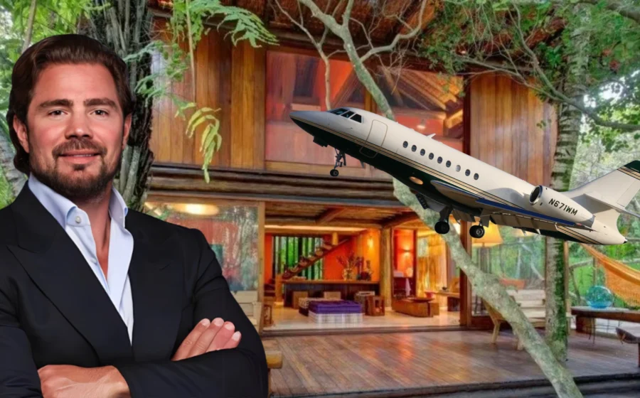 Senador Flávio Bolsonaro embarcando em jatinho particular para Miami durante fuga do STF