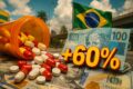 Centro de distribuição Shopee no Brasil com esteiras e pacotes amarelos