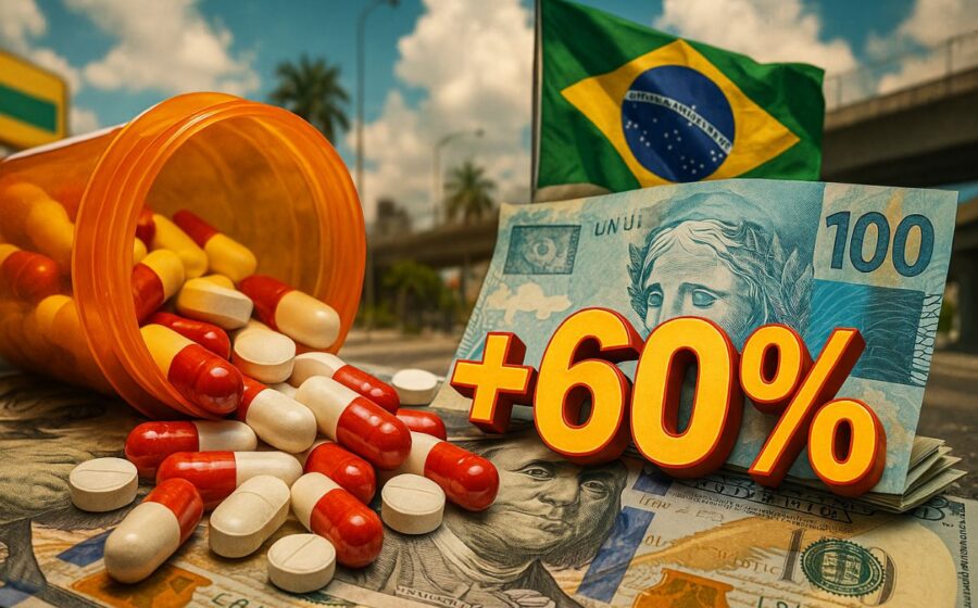 Centro de distribuição Shopee no Brasil com esteiras e pacotes amarelos
