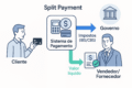 Gráfico mostra impacto do split payment no fluxo de caixa B2B em 2027