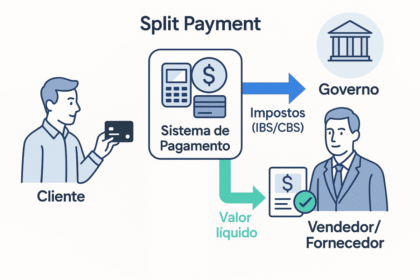 Gráfico mostra impacto do split payment no fluxo de caixa B2B em 2027