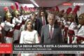 Manifestantes em frente ao TSE em Brasília após suspensão de vídeo de Lula às vésperas do segundo turno