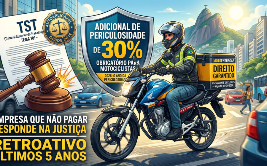 Motociclista entregador com capacete e mochila térmica Ambev pilotando moto em rua urbana
