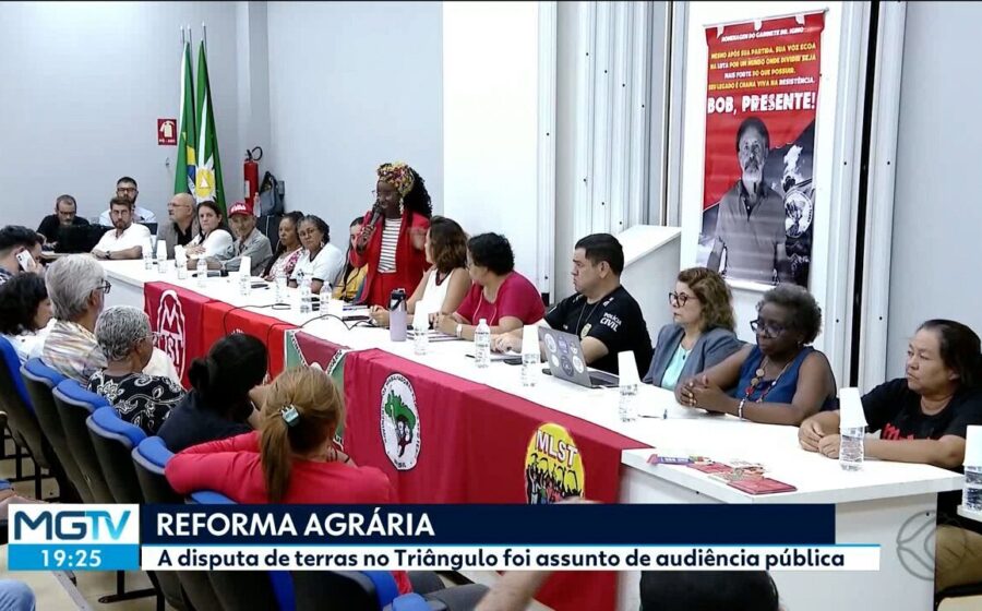 Logotipo da TV Integração e g1 Triângulo Mineiro com ícone de transmissão ao vivo em tela de smartphone
