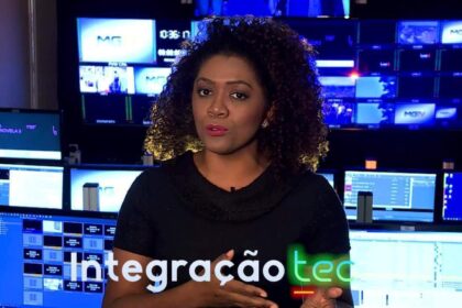 Logotipo da TV Integração Uberaba e g1 Triângulo com grade de telejornais ao vivo