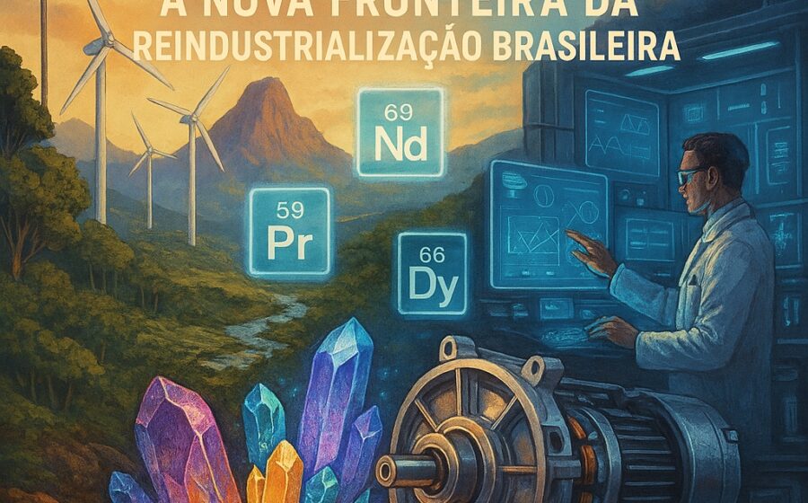 Mapa do Paraná destacando Cinturão do Ribeira com pontos de descoberta de terras raras em Cerro Azul, Tunas do Paraná e Carambeí