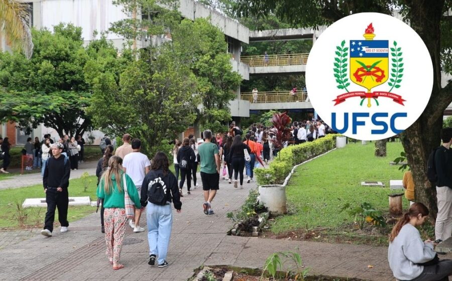 Campus da UFSC com estudantes: 5.139 vagas para transferência em 2027 incluindo medicina e odontologia